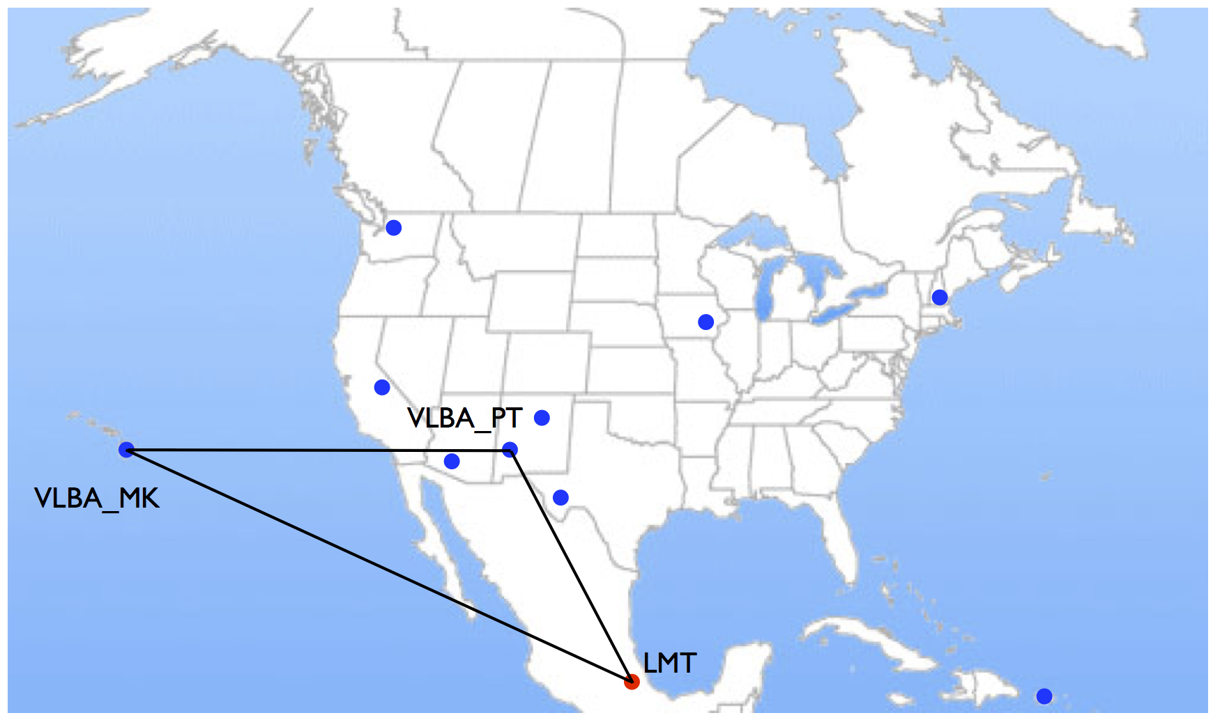 VLBA and LMT map